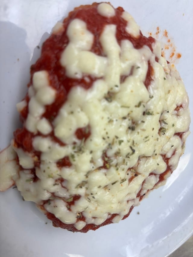 Breaded Chicken Parmesan Lunch.