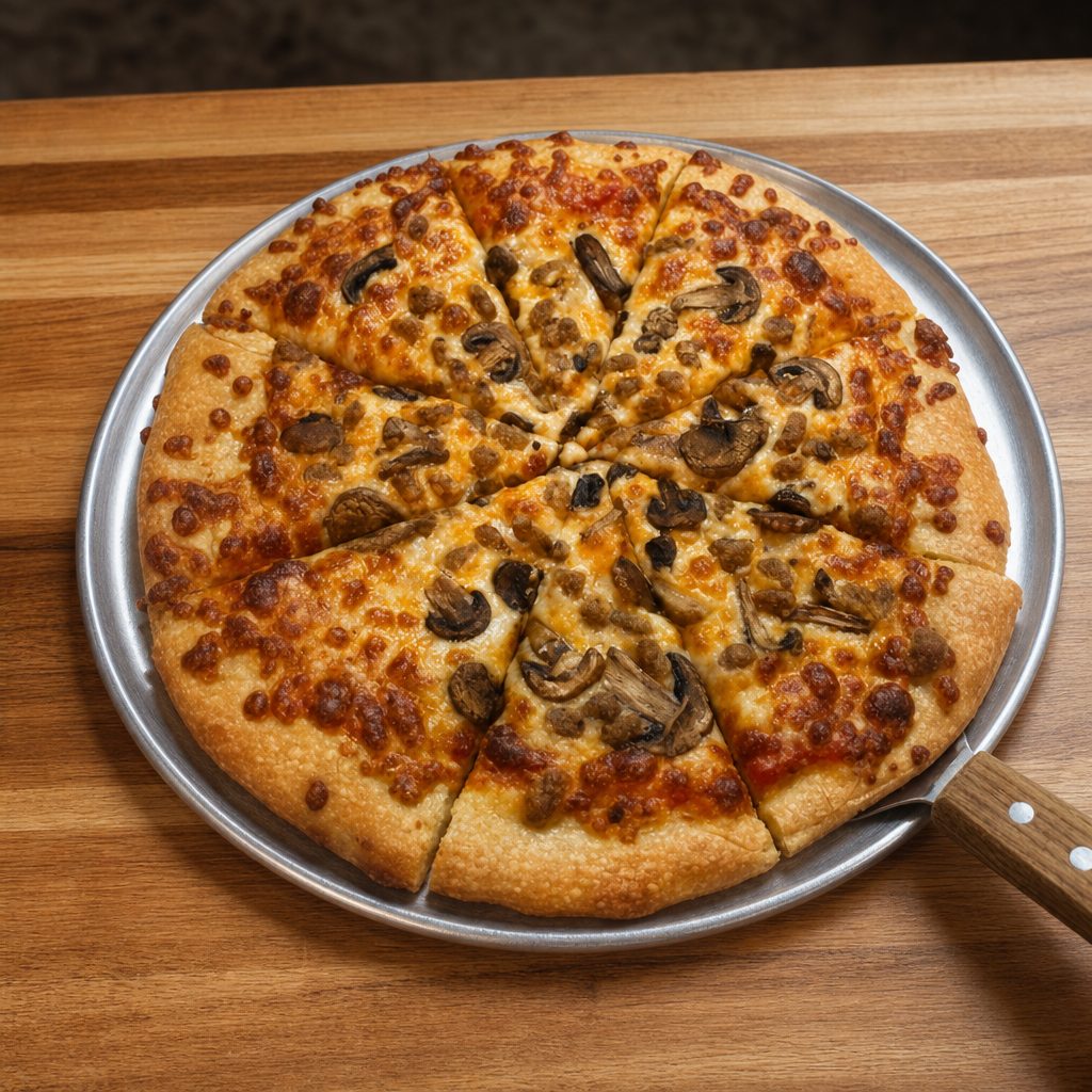 Thin Crust Round Pizza.