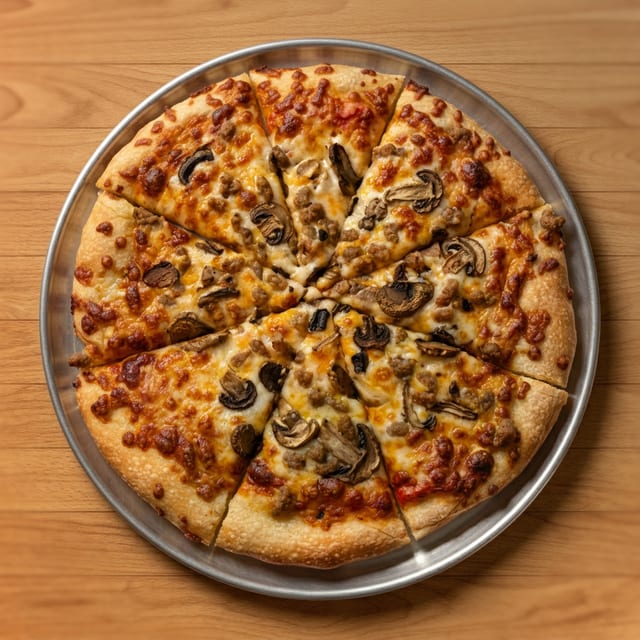 Thin Crust Round Pizza.