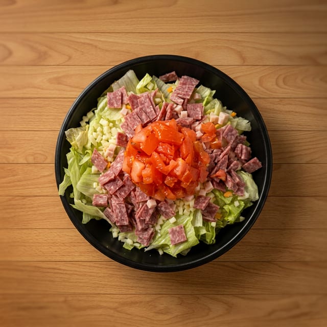 BREAKFAST ADD MINI SALAD.